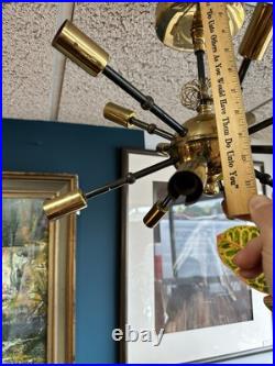 Atomic Mid Century 11-Light/Arm Brass Sputnik Chandelier Starburst Fixture Atomic Mid Century 11-Light/Arm Brass Sputnik Chandelier Starburst Fixture