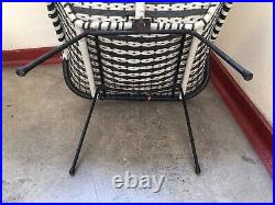 Atomic Mid Century Satellite Sputnik Chair 50/60s 1960 Retro Vintage Woven Small