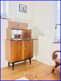 Atomic Style' Mid Century Cocktail Cabinet / Art Deco Drinks Bar