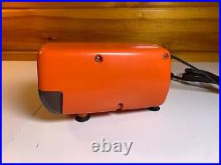 Atomic Vintage Mid Century JAPAN JAPANESE Burnt Orange Electric Pencil Sharpener
