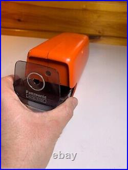 Atomic Vintage Mid Century JAPAN JAPANESE Burnt Orange Electric Pencil Sharpener