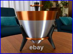 Bullet Bowl Atomic Age Mid-Century Modern Decor Retro Rocket Bucket Office Gift Bullet Bowl Atomic Age Mid-Century Modern Decor Retro Rocket Bucket Office Gift