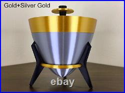 Bullet Bowl Atomic Age Mid-Century Modern Decor Retro Rocket Bucket Office Gift Bullet Bowl Atomic Age Mid-Century Modern Decor Retro Rocket Bucket Office Gift