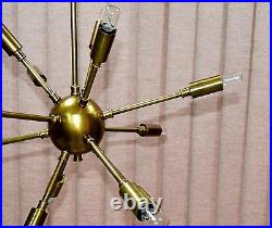 Classic Mid Century Modern polished Brass Sputnik atomic chandelier Home Decor Classic Mid Century Modern polished Brass Sputnik atomic chandelier Home Decor