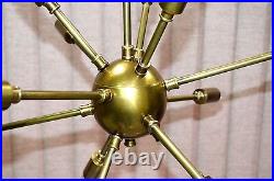 Classic Mid Century Modern polished Brass Sputnik atomic chandelier Home Decor Classic Mid Century Modern polished Brass Sputnik atomic chandelier Home Decor