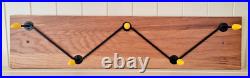 Coat Hooks Hat Rack Atomic Vintage Retro Yellow Bullet Mid Century Coat Hooks Hat Rack Atomic Vintage Retro Yellow Bullet Mid Century
