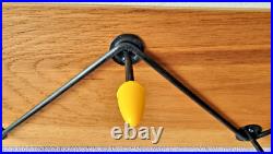 Coat Hooks Hat Rack Atomic Vintage Retro Yellow Bullet Mid Century Coat Hooks Hat Rack Atomic Vintage Retro Yellow Bullet Mid Century