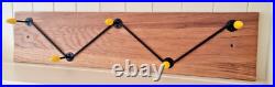 Coat Hooks Hat Rack Atomic Vintage Retro Yellow Bullet Mid Century Coat Hooks Hat Rack Atomic Vintage Retro Yellow Bullet Mid Century