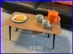 Coffee Table Mid 20th Century Melamine Wood Effect Table Stylish Atomic Design Coffee Table Mid 20th Century Melamine Wood Effect Table Stylish Atomic Design
