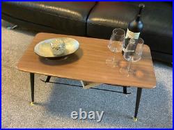 Coffee Table Mid 20th Century Melamine Wood Effect Table Stylish Atomic Design Coffee Table Mid 20th Century Melamine Wood Effect Table Stylish Atomic Design