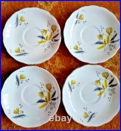 Colclough Starburst 15-Piece Vintage Bone China Tea Set Atomic Mid-Century