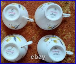 Colclough Starburst 15-Piece Vintage Bone China Tea Set Atomic Mid-Century