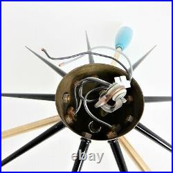 Deckenlampe Leuchte Sputnik 50er 60er Jahre Mid Century Vintage 3-armig Atomic