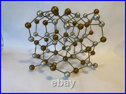 FINE MID CENTURY MOLECULAR MODEL ATOMIC SCULPTURE GEOMETRIC 1960s CHEMISTRY FINE MID CENTURY MOLECULAR MODEL ATOMIC SCULPTURE GEOMETRIC 1960s CHEMISTRY