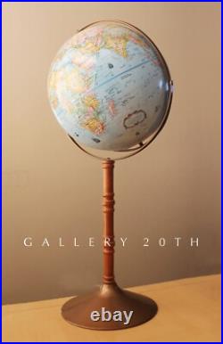 Fab! 16 Inch Articulating Floor Globe! World Vtg Map Library Atomic MID Century