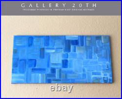 Fantastic! Orig Abstract Oil Painting! Mondrian Style MCM Atomic MID Century Vtg