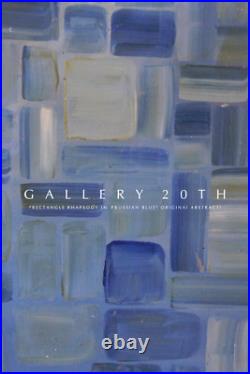 Fantastic! Orig Abstract Oil Painting! Mondrian Style MCM Atomic MID Century Vtg