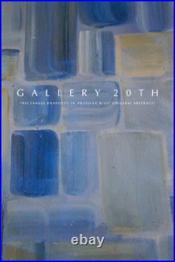 Fantastic! Orig Abstract Oil Painting! Mondrian Style MCM Atomic MID Century Vtg