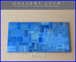 Fantastic! Orig Abstract Oil Painting! Mondrian Style MCM Atomic MID Century Vtg