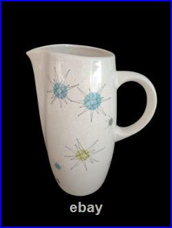 Franciscan Atomic Starburst? Mid-Century MCM? 9 5/8 56 oz PITCHER