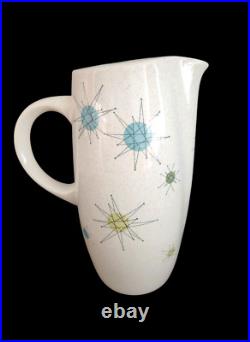 Franciscan Atomic Starburst? Mid-Century MCM? 9 5/8 56 oz PITCHER