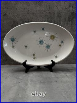 Franciscan Atomic Starburst Mid-Century Modern MCM? 15 Oval Serving Platter