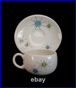 Franciscan Atomic Starburst Mid-Century Modern MCM? 6 Piece Place Setting