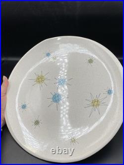 Franciscan Atomic Starburst Unused Mid-Century 13 3/8 CHOP PLATE/ROUND PLATTER
