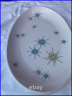 Franciscan Ware Starburst 15.5 Oval Serving Dish Mid-Century Modern Atomic