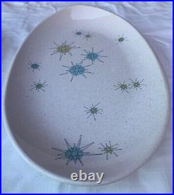 Franciscan Ware Starburst 15.5 Oval Serving Dish Mid-Century Modern Atomic