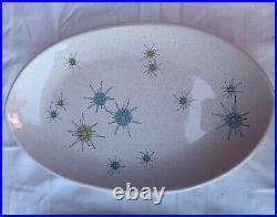 Franciscan Ware Starburst 15.5 Oval Serving Dish Mid-Century Modern Atomic