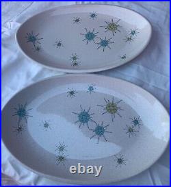 Franciscan Ware Starburst 15.5 Oval Serving Dish Mid-Century Modern Atomic