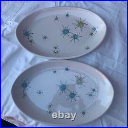 Franciscan Ware Starburst 15.5 Oval Serving Dish Mid-Century Modern Atomic