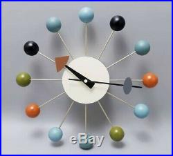 George Nelson Ball Clock Reproduction Mid Century Modern Vintage Atomic Decor