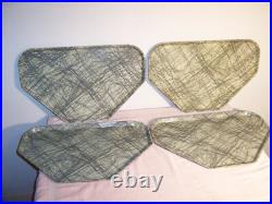 Grp (4) Atomic Spaghetti Pattern Fiberglass Cambro Mid Century Modern Food Trays Grp (4) Atomic Spaghetti Pattern Fiberglass Cambro Mid Century Modern Food Trays