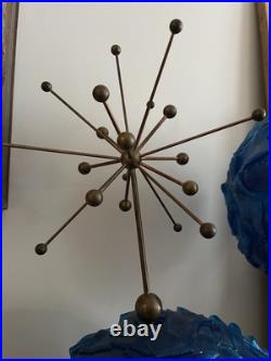 HUGE Atomic Starburst Lampshade Finial MCM Mid Century Modern Space Age Sputnik HUGE Atomic Starburst Lampshade Finial MCM Mid Century Modern Space Age Sputnik