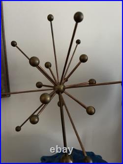 HUGE Atomic Starburst Lampshade Finial MCM Mid Century Modern Space Age Sputnik HUGE Atomic Starburst Lampshade Finial MCM Mid Century Modern Space Age Sputnik