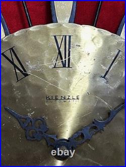 Iconic Kienzle Vintage Starburst Sunburst Wall Clock Atomic Mid-Century Design