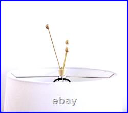 Lamp Finial MID Century Modern Atomic Style Polished Set Of 2