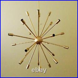 Large 24 Arm Atomic SPUTNIK Ceiling Starburst Light 50s 60s Mid Century Large 24 Arm Atomic SPUTNIK Ceiling Starburst Light 50s 60s Mid Century