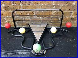 Large French Mid Century Mirrored Atomic Hat and Coat Rack
