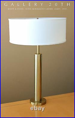 Laurel! MID Century Modern Table Lamp! 50s 60s Vtg Lightolier Atomic Brass Retro