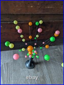 MCM 60s 70s Neon Atomic Kinetic Ball Wire Art Sculpture Laurids Lonborg Style MCM 60s 70s Neon Atomic Kinetic Ball Wire Art Sculpture Laurids Lonborg Style