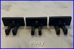 MCM Brass Iron Fireplace Tool Set Atomic Era Mid Century Modern Wall Mount 26