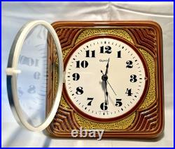 MCM Clock Wall Mid Century Germany Space Age Atomic Design Ceramic/Mold #3659