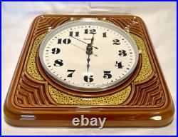 MCM Clock Wall Mid Century Germany Space Age Atomic Design Ceramic/Mold #3659