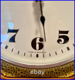 MCM Clock Wall Mid Century Germany Space Age Atomic Design Ceramic/Mold #3659