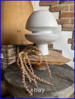 MCM Ikebana Pottery Vase Space Age Sputnik Atomic Handmade 24 cm Tall Ivory