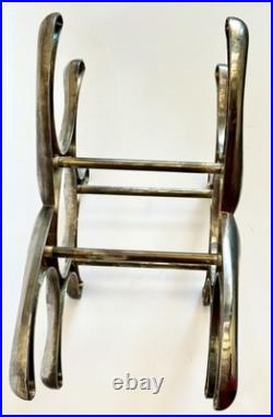 MICHAEL NOLL Style Cast Aluminum Wine Rack 6 Bottle Mid Century Modern Atomic