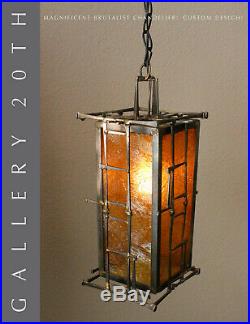 MID Century Modern Brutalist Hanging Lamp! Chandelier Swag Jere Atomic 50's 60's